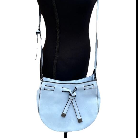 Simply Noelle All Tied Up Small Crossbody Bag In Carolina Blue Spring Minimalist - Picture 1 of 15